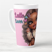 Latte-Liebhaber CHIBI-PUPPE  Milchtasse (Linke Ecke)