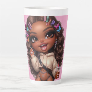 Latte-Liebhaber CHIBI-PUPPE Milchtasse
