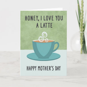 Latte Love Muttertagskarte Karte