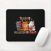 Latte Lovers Happy Hallothanksmas Pumpkin Xmas Pre Mousepad (Mit Mouse)