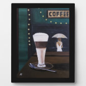 Latte Macchiato Gemälde von Alfred Fox Fotoplatte (Vorderseite)