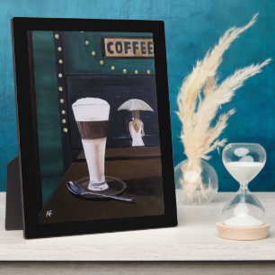Latte Macchiato Gemälde von Alfred Fox Fotoplatte