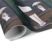 Latte Macchiato Gemälde von Alfred Fox Geschenkpapier (Rolleneckpunkt)