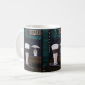 Latte Macchiato Gemälde von Alfred Fox Kaffeetasse (Vorderseite Links)