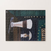 Latte Macchiato Gemälde von Alfred Fox Puzzle (Horizontal)