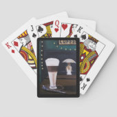 Latte-Macchiato-Gemälde von Alfred Fox Spielkarten (Rückseite)