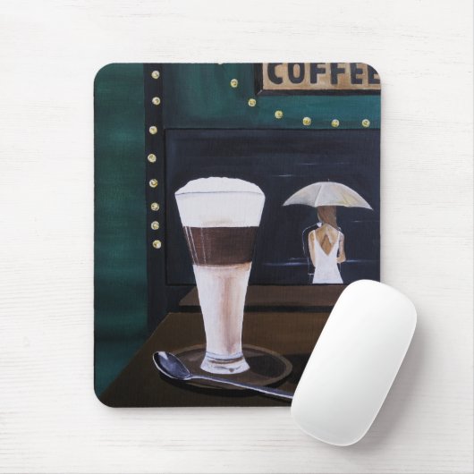 Latte Macchiato Malerei von Alfred Fox Mousepad (Mit Mouse)