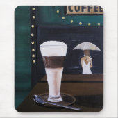 Latte Macchiato Malerei von Alfred Fox Mousepad (Vorne)