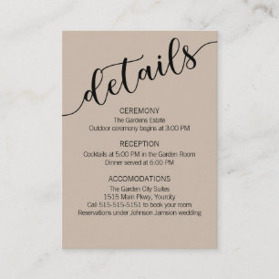 Latte Mocha Black Love Schrift Details Begleitkarte