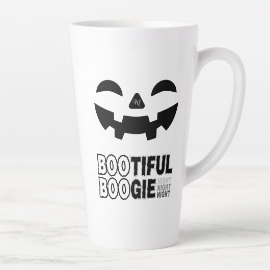 Latte Mug 17oz : HALLOWEEN Face Milchtasse (Rechts)