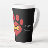 Latte Mug Animal Paw Print Milchtasse (Rechte Ecke)