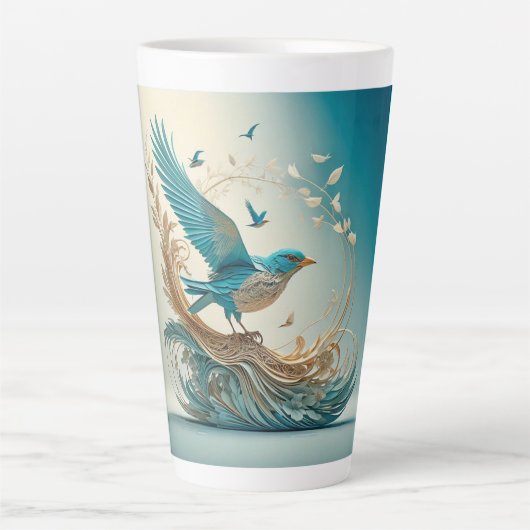 Latte Mug (Bluebird) Milchtasse (Vorderseite)