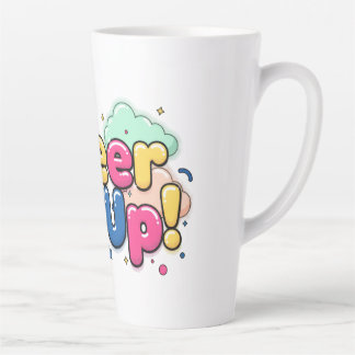 Latte Mug Cheer Up – Positive Coffee Mug for Daily Milchtasse