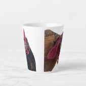 Latte Mug Chicken Portraits Milchtasse (Vorderseite)