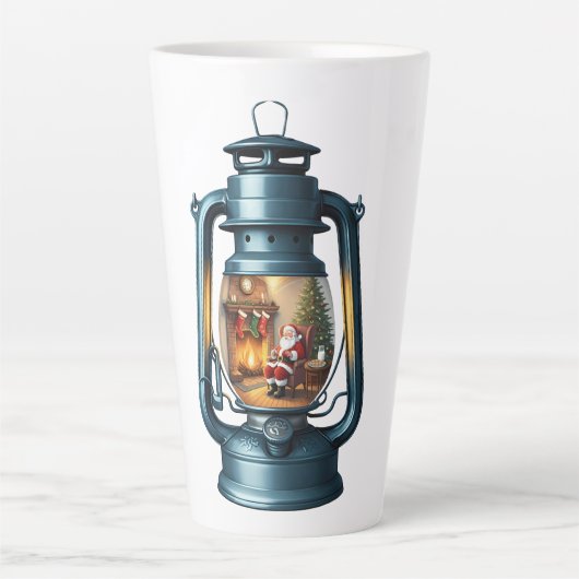 Latte Mug-Christmas Lantern Milchtasse (Vorderseite)