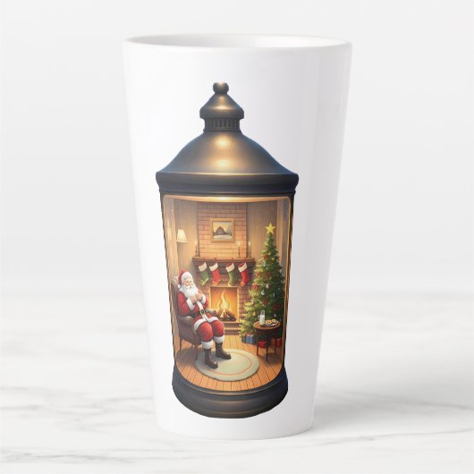 Latte Mug-Christmas Lantern Milchtasse (Vorderseite)