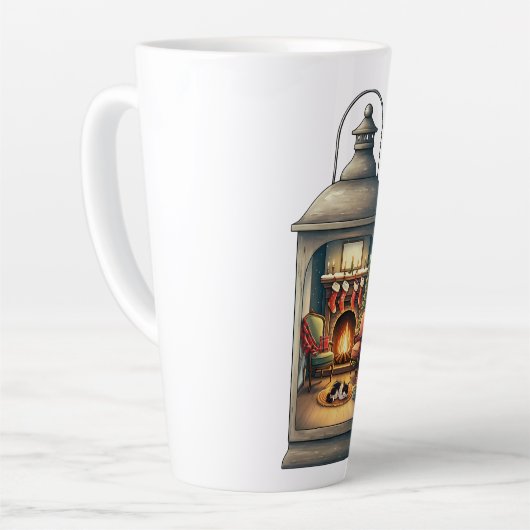 Latte Mug-Christmas Lantern Milchtasse (Linke Ecke)