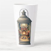 Latte Mug-Christmas Lantern Milchtasse (Vorderseite)