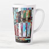 Latte Mug – Collapse Reflection Abstract Design Milchtasse (Rechts)