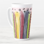 Latte mug colorfull stripes milchtasse (Linke Ecke)