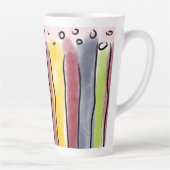 Latte mug colorfull stripes milchtasse (Rechts)