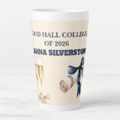 Latte Mug-Editable Grad Party Gift Milchtasse (Vorderseite)