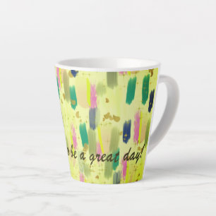 Latte-Mug - Es wird ein großartiger Tag sein! Bunt Milchtasse