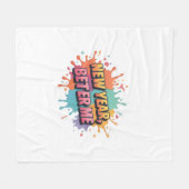 Latte Mug Fleecedecke (Vorderseite (Horizontal))