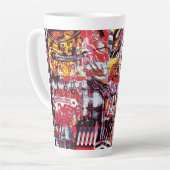 Latte Mug – Fragmented Pulse Milchtasse (Linke Ecke)