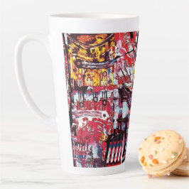 Latte-Mug – Fragmentierter Puls Milchtasse