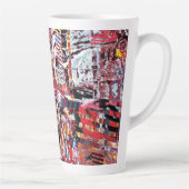 Latte-Mug – Fragmentierter Puls Milchtasse (Rechts)