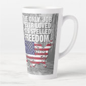 Latte Mug – Freedom Job Milchtasse (Rechts)