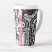 Latte Mug – Friction Lands Abstract Design Milchtasse (Rechte Ecke)