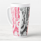 Latte Mug – Friction Lands Abstract Design Milchtasse (Linke Ecke)