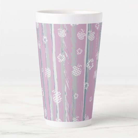 Latte Mug – Gingham Orchard Milchtasse (Vorderseite)