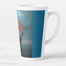Latte Mug (Majestic Ship at Sea) Milchtasse