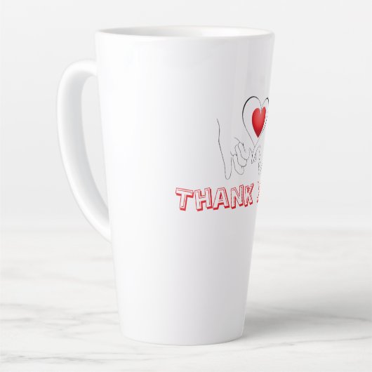 Latte Mug Milchtasse (Linke Ecke)