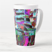 Latte Mug – Neon Pulse Milchtasse (Rechte Ecke)