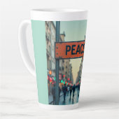 Latte Mug (Peace Sign) Milchtasse (Linke Ecke)
