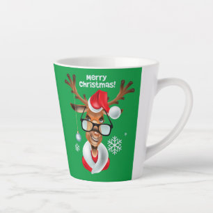 Latte Mug Reindeer Christmas Milchtasse