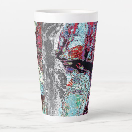 Latte Mug – Strata Pulse Milchtasse (Vorderseite)