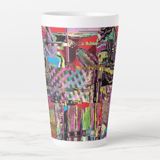 Latte Mug – Urban Fractals Milchtasse (Vorderseite)