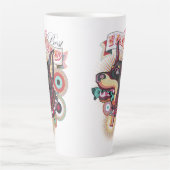 Latte Mug – Urban Loyalty Doberman Pop-Art Design Milchtasse (Vorderseite)