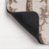 Latte Paris Grunge Mousepad (Ecke)