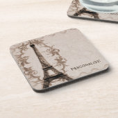 Latte Paris Grunge Untersetzer (Linke Seite)