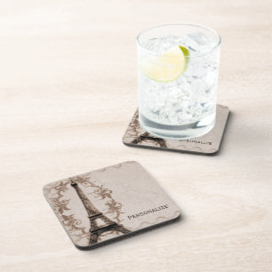 Latte Paris Grunge Untersetzer