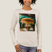 Latte-Pause unter dem Meer Tri-Blend Shirt (Vorderseite)