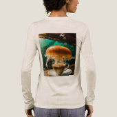 Latte-Pause unter dem Meer Tri-Blend Shirt (Rückseite)