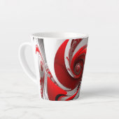 Latte/Roter Swirl/SML/Latte-Tasse Milchtasse (Linke Ecke)