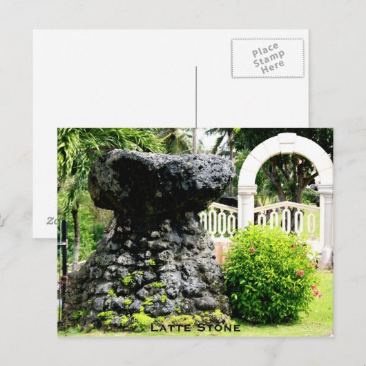 Latte Stone - Guam Postkarte (Vorne/Hinten)